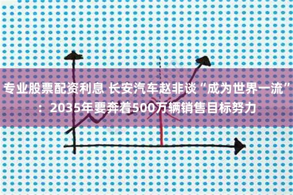 专业股票配资利息 长安汽车赵非谈“成为世界一流”：2035年要奔着500万辆销售目标努力