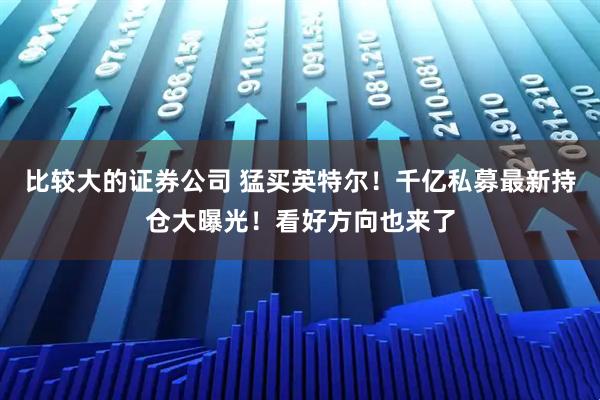 比较大的证券公司 猛买英特尔！千亿私募最新持仓大曝光！看好方向也来了